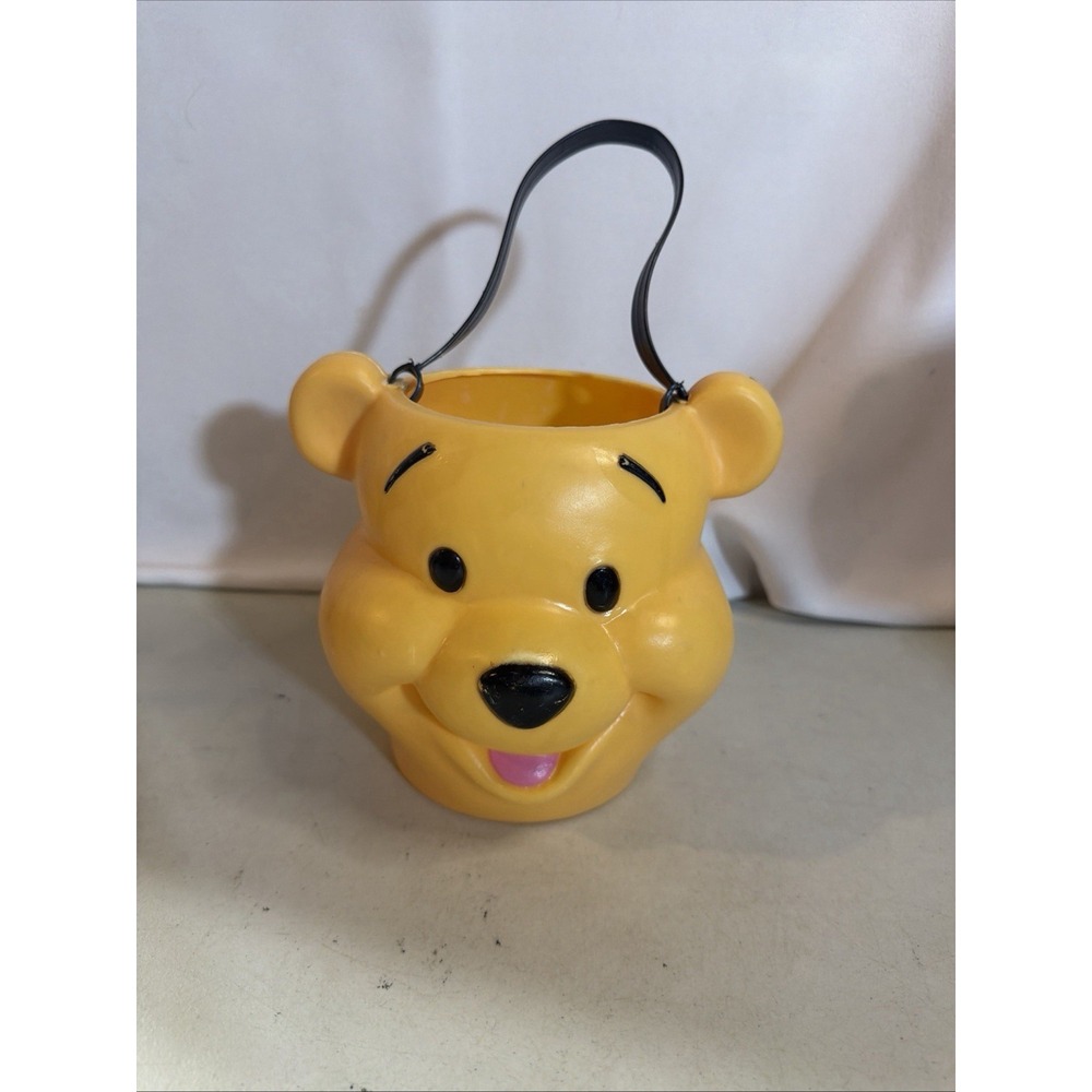 Vintage Disney Winnie the Pooh Popcorn/Candy Bucket Halloween Pail